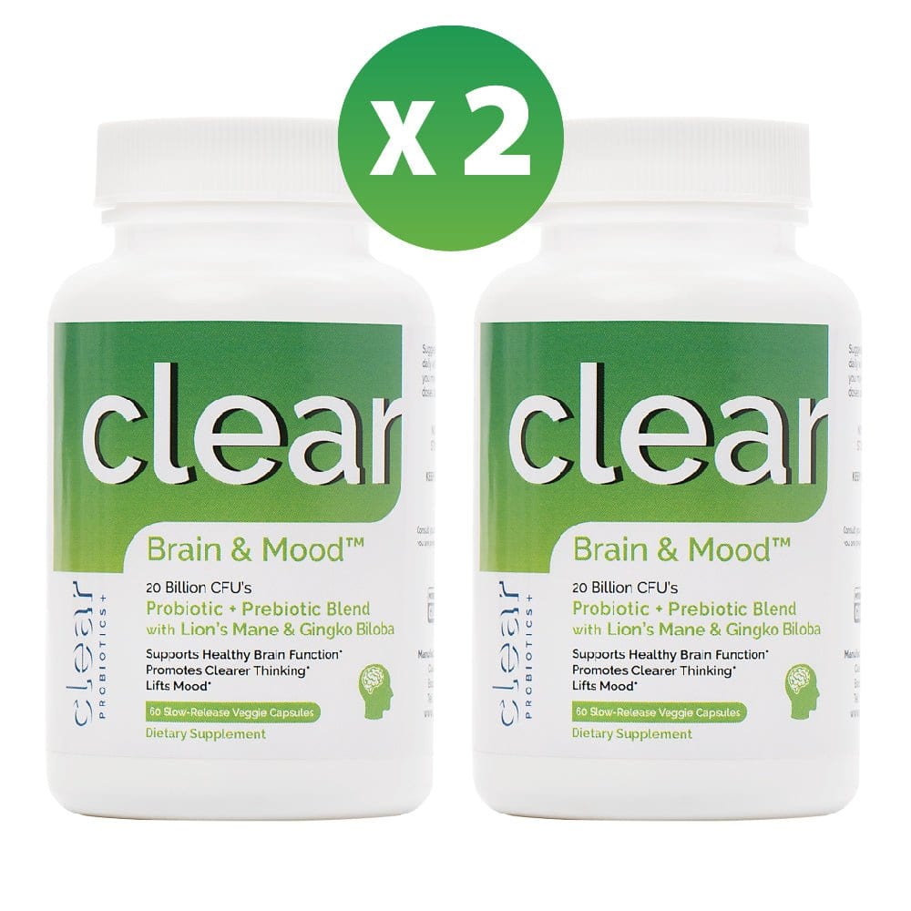 best Clear Brain & Mood 2-Pack Probiotics Plus | Clear Probiotics