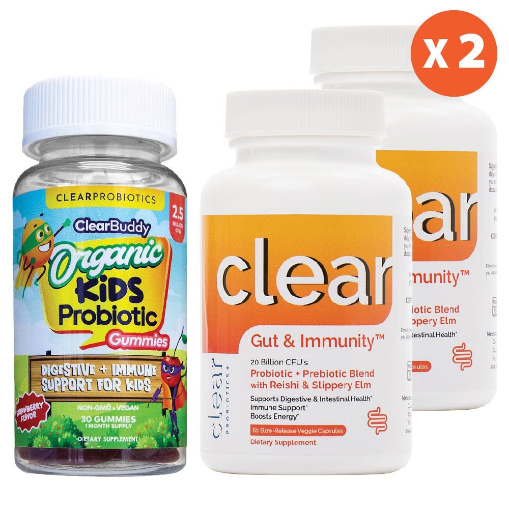 best Clear Family Digestive & Immunity Health Bundle Probiotics Plus | Clear Probiotics