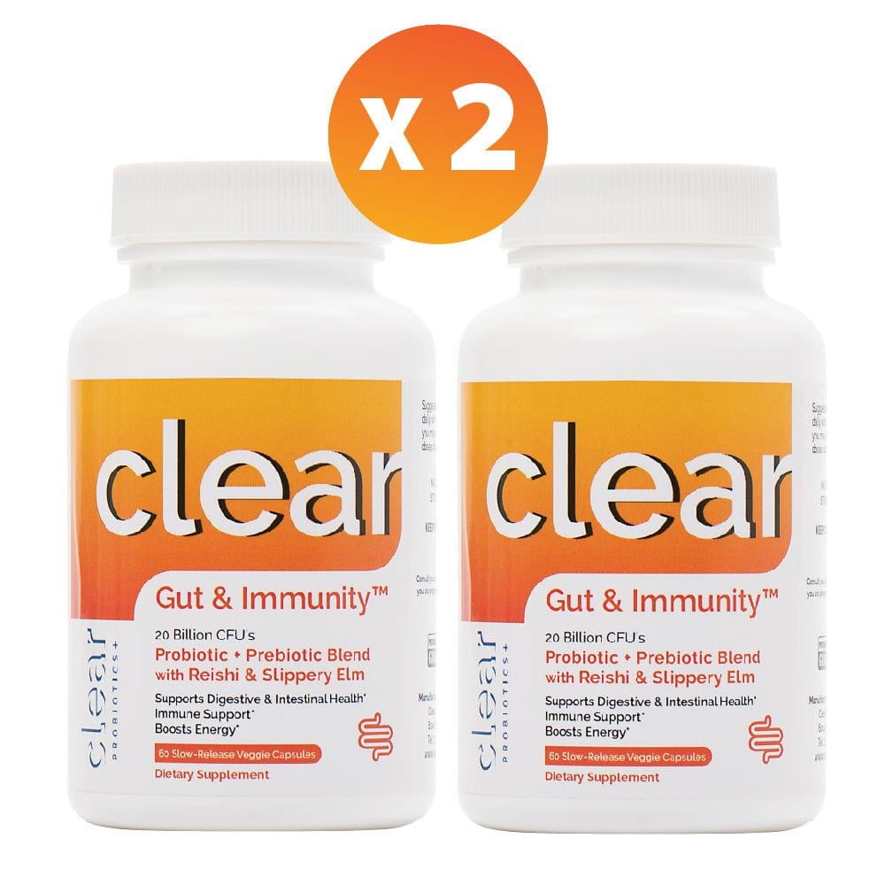 best Clear Gut & Immunity Probiotic Blend 2-Pack Probiotics Plus | Clear Probiotics