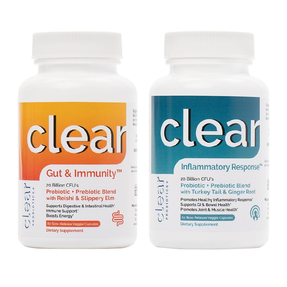 best Clear Inflammatory Response + Clear Gut & Immunity Bundle Probiotics Plus | Clear Probiotics