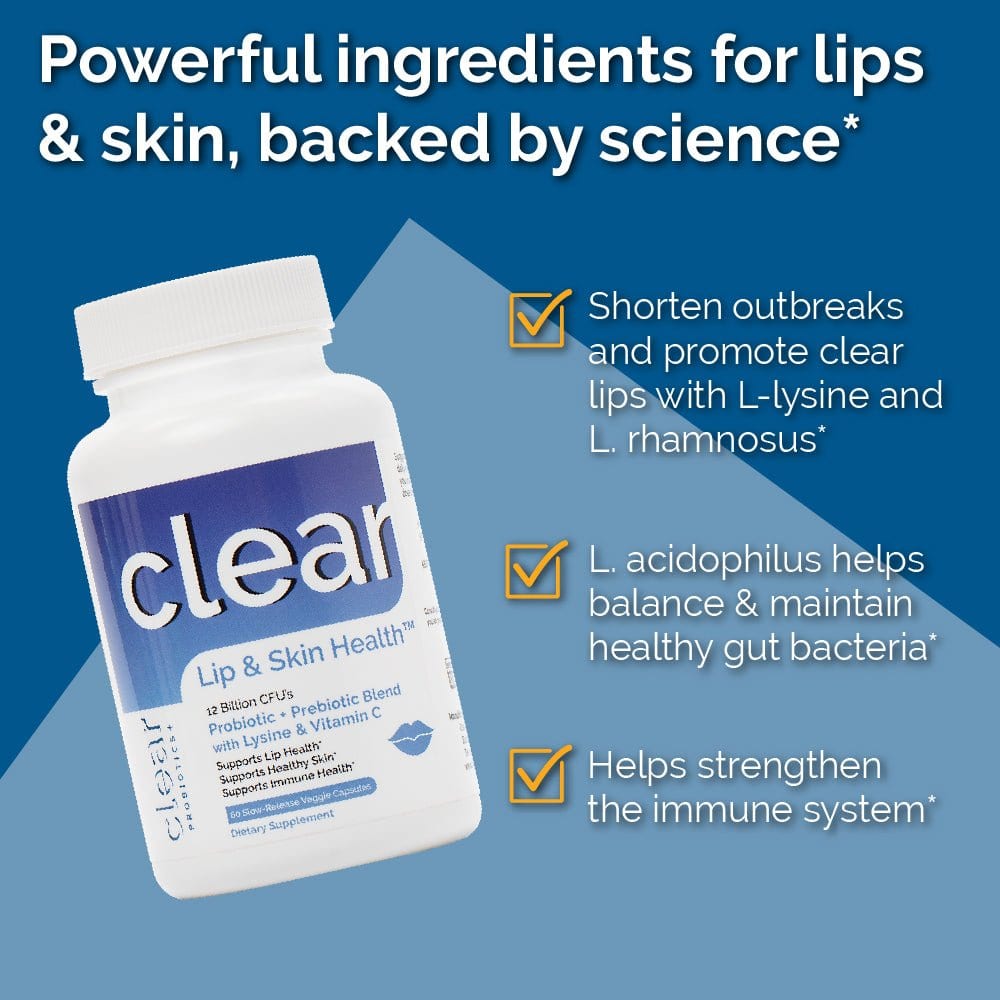 best Clear Lip & Skin Health 2-Pack Probiotics Plus | Clear Probiotics