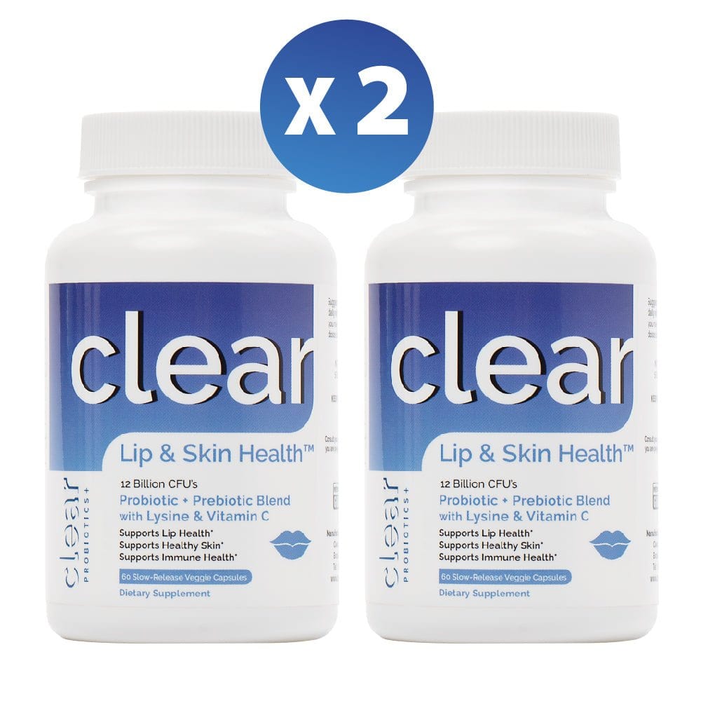 best Clear Lip & Skin Health 2-Pack Probiotics Plus | Clear Probiotics