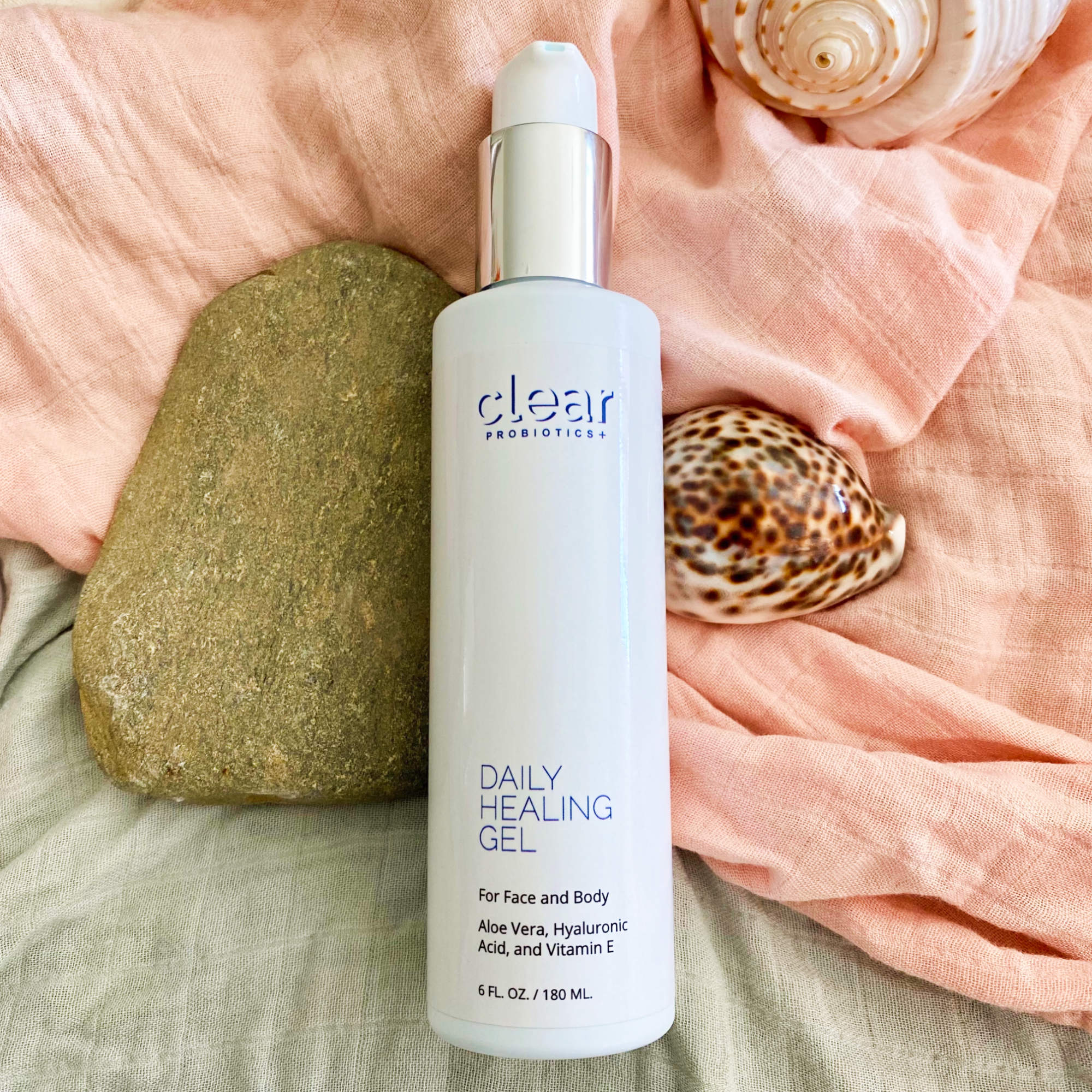 Clear Daily Healing Gel to sooth acne-prone skin, calm redness and irritation and deeply sooth your skin. 